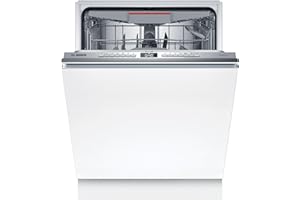 Bosch SMV6YCX02E Serie 6, Lavastoviglie Smart da incasso a scomparsa totale, Cestelli adattabili, Asciugatura con Zeolite, Indicatore lavaggio a pavimento, Acciaio a ridotte emissioni, 60 cm.
