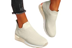 ‎FANNYFUNY Fannyfuny Ortopedische Schuhe Damen Orthopädische Sneaker Weiss Hoch Trainingsschuhe Cushion Wasserdicht Flach rutschfeste Sale Freizeitschuhe Gym Bequeme Leistungsstarke Wmshoes Sneakers Schuhe