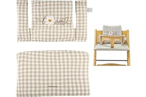 QCXWCJWD Highchair Cushions, Soft And Comfortable High Chair Cushion for Stokke, Machine Washable, for Support and Comfort, Children's Dining Chair Cushions for Baby Eating and Anti-dirty (Daisy)