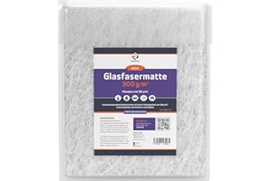 RESINPAL Glasmatte 5 m² | Verstärkungsfaser für Polyesterharz und Epoxidharz | Glasfasermatte 300 g/m² |
