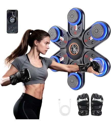 Musica Boxe Macchina Intelligente Con Luce LED Bluetooth Intelligente Velocita Regolabile Guantoni Da Boxe 87918152