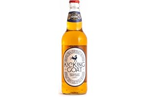 KICKING GOAT CIDER Kicking Goat Medium-Dry Craft Cider | 12 x 500ml Bottle Multipack | 4.8% ABV | Naturally Sweetened Apple Cider | Vegan & Gluten Free | Award Winning Sparkling Cider | Made from 100% British Apples
