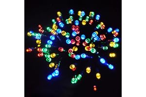 JnDee Waterproof Fairy Lights 30M 300 LED Plus 10M Cable Lead Multi Colours, 8 Light Effects, for Indoor and Outdoor Christmas Tree, 31V Safe Voltage Memory, 8H Timer,10M Lead