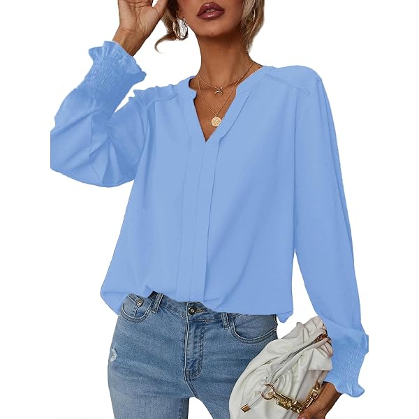 Women's Summer Tops | Short Sleeve Loose Fit Tunic Blouse - Square Neck & Flowy Hem