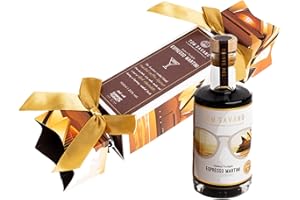 Tom Savano Artisan Cocktails | Espresso Martini Christmas Cocktail Cracker | Decadent Blend Australian Coffee Liqueur, Crisp Vodka, Vanilla, Dark Chocolate | Festive Gift Box | 1 x 100ml Mini Bottle