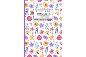 Agenda Del Docente 2024/2025 A5: Pianificatore settimanale e mensile | 12 mesi | registro per Insegnanti | anno accademico da agosto 2024 a luglio 2025 | regalo professori