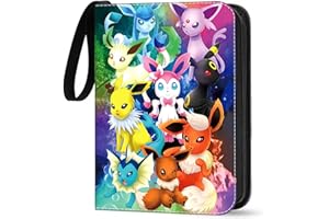 CIOVOU Sammelalbum für Karten, 50 Seiten 400 Karten Kapazität Sammelkarten Album Sammelmappe Karten Ordner Heft, Tragbarer wasserdichter Kartenhalter Card Collection Sammelheft, Geschenk für Kinder,252