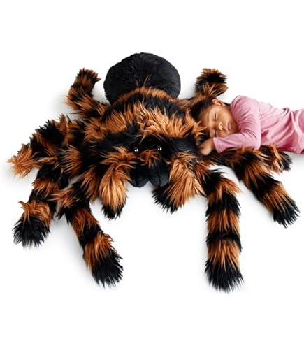 Doudou Halloween 20cm Doudou Araignée Apricot Lamb 20cm - Peluche Douce Halloween - Cadeau Bébé Fille Et Garçon Cadeau Naissance Original