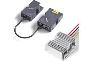 EDUP Starlink GigE PoE Injector 150 W, Starlink Dishy Adaptador de cable a RJ45, Starlink DC Step UP Convertidor 12 V a 48 V, compatible con Starlink V2 Internet Kit de red Satélite