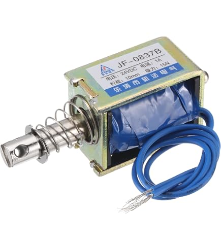 JF-0530B Push Pull Open Frame Mini Valve Solenoid Electromagnet – 24V
