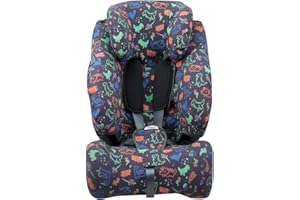 JYOKO KIDS Funda de algodón para silla de coche compatible con Klippan Triofix y Century (Happy Dino, CENTURY)