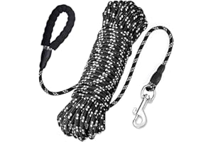 EYELEAF Dog Training Leads,Reflective Long Line Dog Lead forTraining Recall,Training Lead for Dogs with Comfortable Handle for Hiking,Camping,Walking