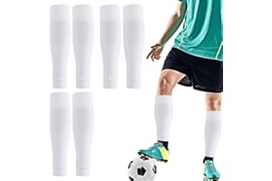 EEPLUYTY Chaussettes sans chaussettes, chaussettes de football, chaussettes unisexes, football au milieu du mollet, convient pour le football, le basket-ball et d'autres sports