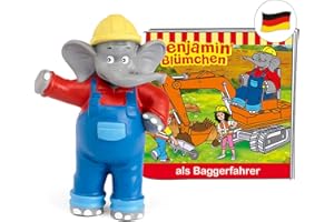 tonies Hörfiguren für Toniebox, Benjamin Blümchen – Benjamin als Baggerfahrer, Hörspiel für Kinder ab 3 Jahren, Spielzeit ca. 41 Minuten