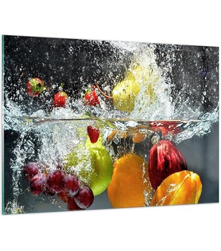 ARTHUB Crédence Cuisine Verre 60x100 Cm Spices Art - Protection Éclaboussures Verre Trempé