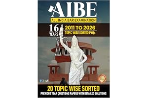 AIBE Exam Books 2026 | 20 AIBE Previous Question Paper Solved with Detailed Explanations | Topicwise 16 Years (2011–2026) PYQ for All India Bar Examination | IFAS Publications