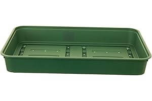 Whitefurze Set of 5 Plastic Garden Greenhouse Seed Tray - Medium Seed Tray 38cm