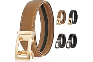 DiULi Women's Belts with Automatic Buckle Adjustable Belt, Leather Ratchet Belt, Suitable for Formal Wear, Casual Pants, Jeans, Dresses, Suitable for All Occasions