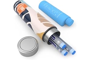 ‎DISONCARE DISONCARE 60H 4 Insulin Pen Kühltasche 2-8 Grad Medikamente Kühltasche für Reisen TSA kleine Kühlbox Diabetiker Tasche für unterwegs mit 2 Kühlakkus | QR Medizinische Aufkleber