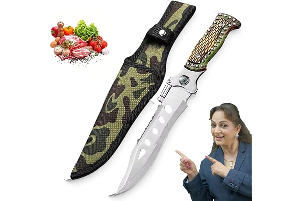 PANCA Professional Chef Knife High-Carbon Stainless Steel Multipurpose Kitchen Knife for Cutting Vegetables, Fruits & Meat Durable Sharp Blade with Ergonomic Handle