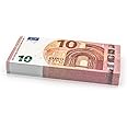 Cashbricks 100 x €10 EURO play money notes - size: 75%