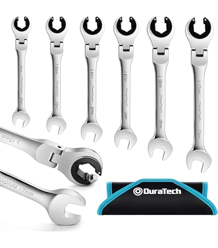 Open End Ratcheting Wrench 4LIFETIMELINES 7/16 Inch SAE Ratcheting Line Wrench - Chromium Molybdenum Steel Flare Nut Wrench Open End Ratchet Wrench - View #6