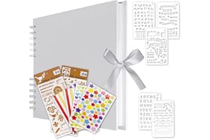 MuChoney Álbum de fotos blanco álbum de fotos para personalizar libro de fotos 80 páginas se puede utilizar como graduación regalo de cumpleaños regalo de boda regalo de San Valentín.