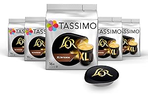 Tassimo L'OR XL Intense, 5 x 16 Pads, 80 Kaffeekapseln