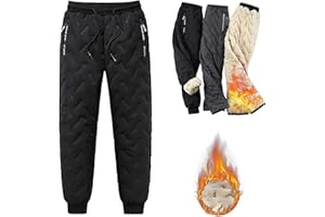 Nearflying Dododz Unisex Fleece Trousers, Unisex Fleece Jogging Bottoms, Winter Warm Waterproof Fleece Lined Sweatpants