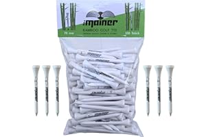 ‎EMAINER Emainer Golf Tees - 70 mm - 100 Stück - Bambus Tee