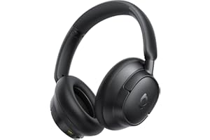 Baseus EH10 NC Cuffie Bluetooth con Cancellazione del Rumore Ibrida Attiva -45 dB, Cuffie Over-Ear Hi-Res & Audio LDAC con 5 Microfoni AI, 80 h di Autonomia, Bluetooth 6.0, Connessione Multipunto