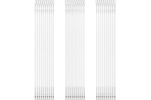 XIHIRCD 30 Piezas de Línea Líder Pesca, Cable Líder de Acero Inoxidable de con Hebilla Giratoria Señuelo o Anzuelo de Conexión de Aparejos de Pesca, para Agua Salada y Agua Dulce (Negro)