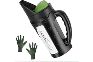 LYAZKMY Handheld Spreader for Grass Seed, Fertilizer, Ice Melt & Earth Food, Multi-Use Lawn & Garden Spreader with Adjustable Opening Sizes, 2.5L Large Capacity Hand Spreader Shaker