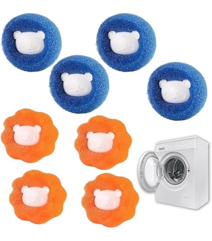 4 Filtres à Poils Pour Machine à Laver - Récupérateur Réutilisable Poils Animaux, Compatible Toutes Machines