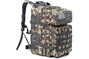 QT&QY 45L zaini militari tattici Zaino d'assalto dell'esercito Molle campeggio trekking Zaino di emergenza per 3 giorni Pacchetto di Assalto Dell'esercito di Grande Capacità