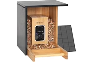 NETVUE by Birdfy Upgraded Bird Feeder Camera, Premium Bamboo Feeders: AI Identify, Auto-Capture & Instant Alert, Solar Bird Watching Camera Outdoor, Ideal Present for Bird Lover