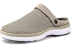 SISTTKE Zuecos Mujer Hombre Zapatillas de Playa Sandalias Piscina Verano Respirable Zapatos de Jardín Antideslizante Clogs Malla Casual Pantuflas