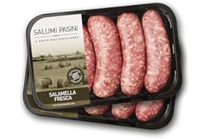 Salamella fresca Salumi Pasini® | Puro suino | 2 vaschette | 250g cad. | Carne 100% italiana