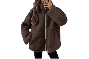 LCpddajlspig Teddy Fleece Jacket Women: Hoodies Fluffy Ladies Jackets Full Zip Autumn Hoodie Winter Clothes Ladies Coats And Jackets Sherpa Jacket Warm Sweatshirts Wool Coat Outwear With Pockets