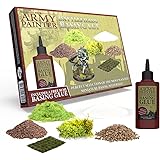 The Army Painter Battlefields Basing Set, Kit Modellismo Con 50ml Pva Colla Per Modellismo, Erba Finta, Battleground Marrone,