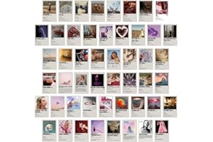 Hilloly 50 PCS Taylor Poster, Taylor Album Cover Poster, Frameless Poster Wall Decor Singer Taylor Posters Canvas Prints Aesthetic Room Decor Cool Wall Art Vintage Poster Decor for Music Fans
