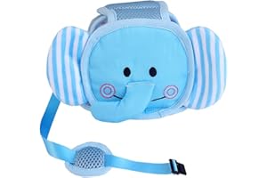 Hillento Casco di Sicurezza del Bambino, i Bambini Infantili anticollisione Cappuccio di Protezione della Testa, imbracature Regolabili Caschetto di Protezione Senza Cuscino Urti Testa