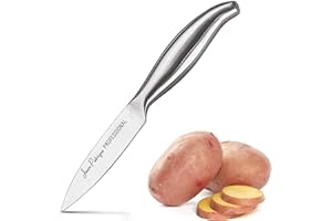 Jean-Patrique Paring Kitchen Knife - 3.5" | Vegetable Chef Knife & Peeling Kichen Knife. Superior Stainless Steel Construction Pefect Small Sharp Chopping Knife | from