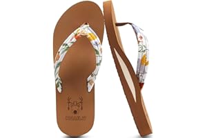 KuaiLu Flip Flops for Women with Arch Support Yoga Mat Comfortable Summer Beach Walking Thong Cushion Sandals Slip On Indoor Outdoor