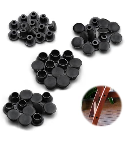 Afdekkappen | kunststof | Rond | Zwart | 5 mm