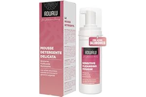 ROWALU | Mousse Detergente Viso Delicato 150 ML | Struccante Viso e Occhi pelle Sensibile, Mista, Grassa e Secca | Detergente Schiumogeno Viso Idratante e Purificante | Made in Italy