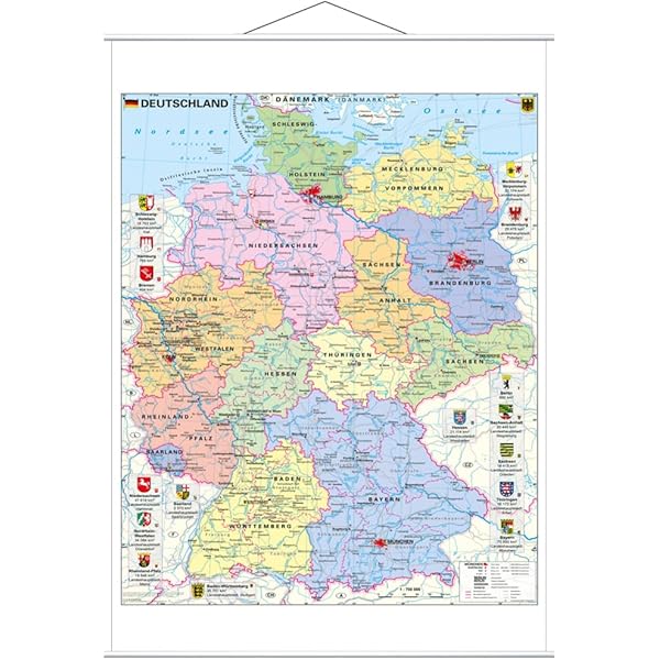 Political Map Of Brazil - Size A2-59.4 X 42cm - Paper Laminated