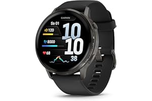 Garmin Venu 4 45mm - Fitness-Smartwatch, 1,4" AMOLED Touchdisplay, bis zu 12 Tage Akkulaufzeit, 80+ Sport-Apps, EKG, Health Status, Fitness Coach, Rollstuhlfunktionen, Telefonie, Taschenlampe