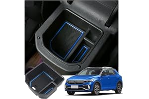 RUIYA Compatible avec Volkswagen T-ROC 2018-2023 Tapis Anti-Dérapants, Tapis de Protection Antidérapants Intérieur Sécurité Tapis de Tasse de Garniture de Porte,Tapis en Caoutchouc Pièces Automobiles