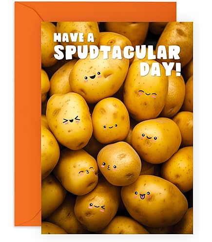 Wee Blue Coo Haters Gonna Hate Potatoes Potate Funny Joke Hipster Birthday Sealed Greeting Card Plus Envelope Blank Inside - View #3